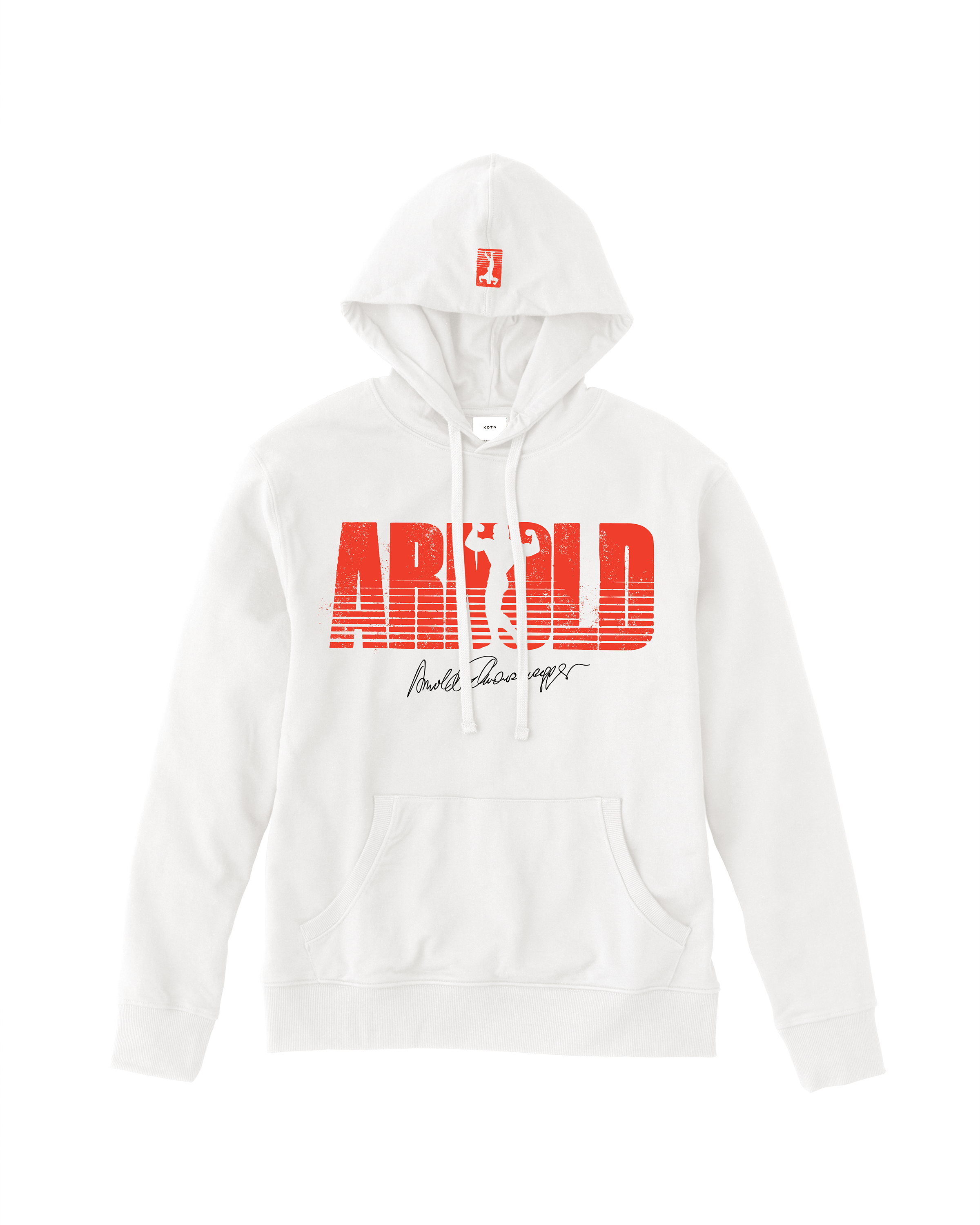 Arnold-Sig_Hoodie_White-Front. Arnold-Sig_Hoodie_White-Front.