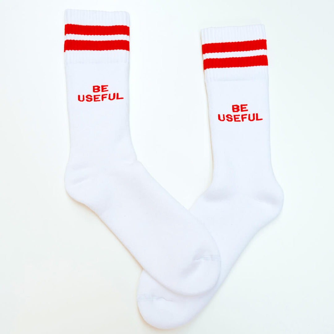 Be Useful Socks in White