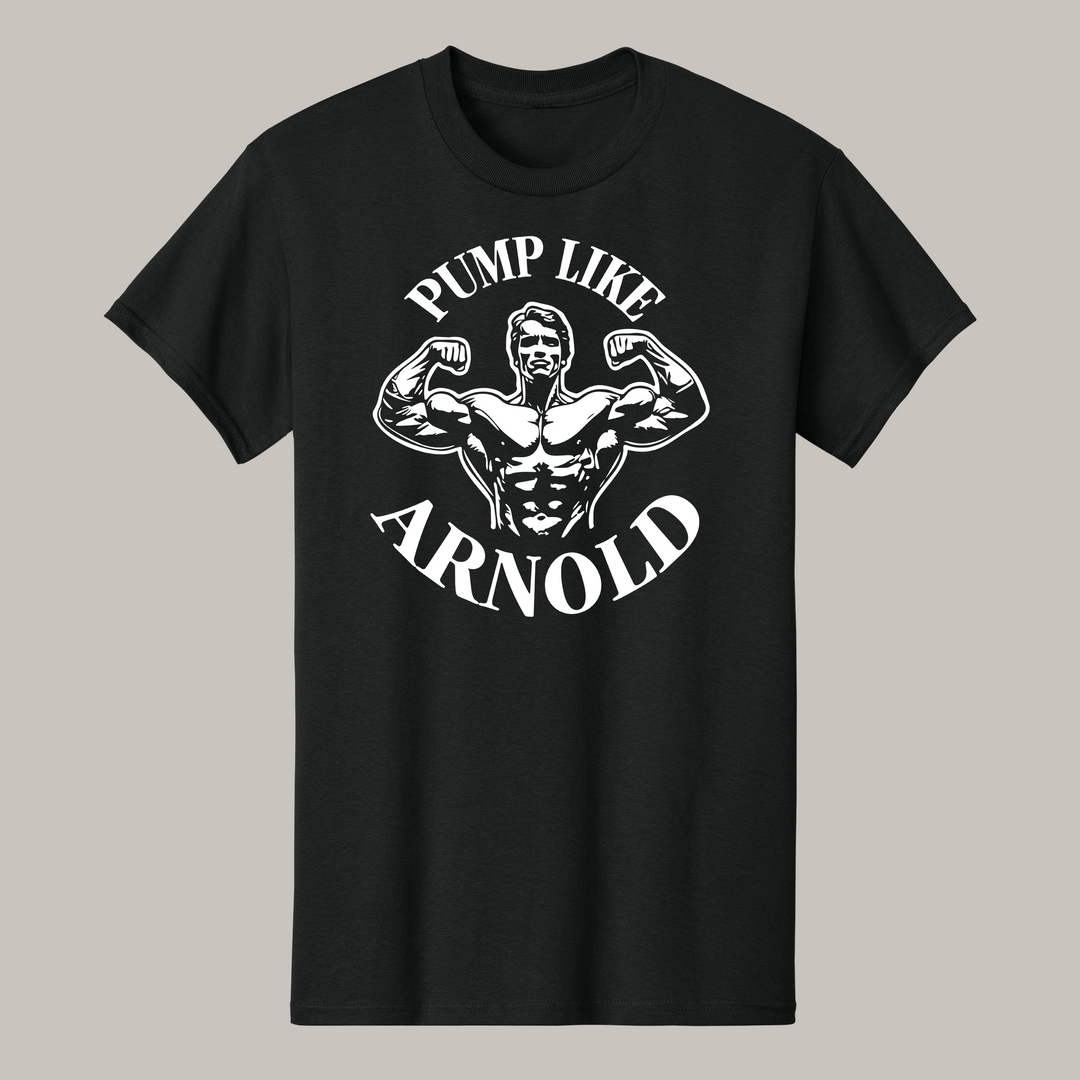 Pump Like Arnold – Classic Bodybuilding Tee