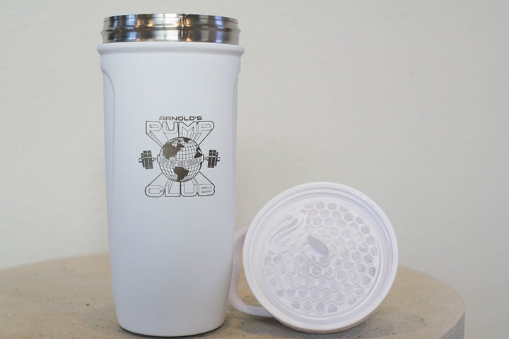 All White Arnold Shaker Bottle | 30 OZ